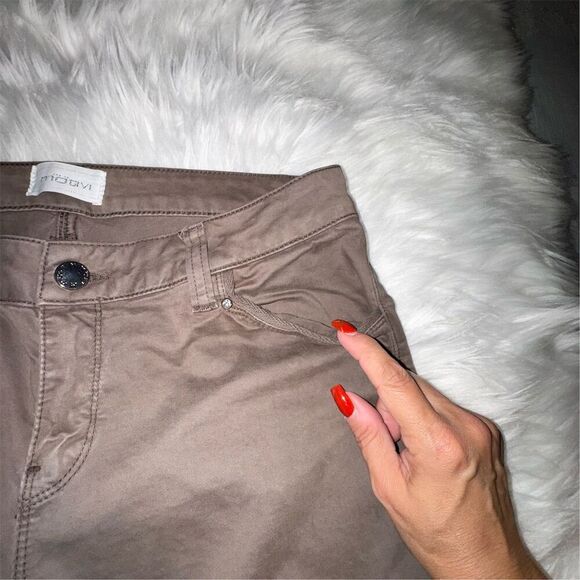 Motivi Women's Brown Straight Leg Cargo Jeans Size 10 Mid Rise - Picture 5 of 16